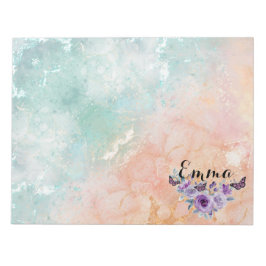 Bloco De Notas Floral bouquet purple garden