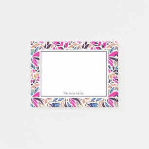 Bloco De Notas Floral Colorida Cutouts