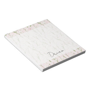 Bloco De Notas Floral Cor-de-rosa