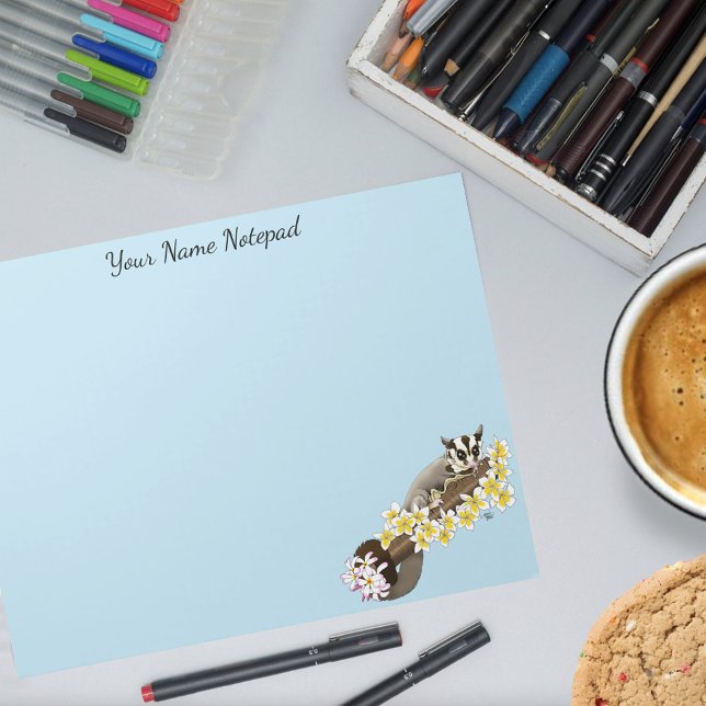 Bloco De Notas Floral de Cuja Gama de Açúcar (Criador carregado)