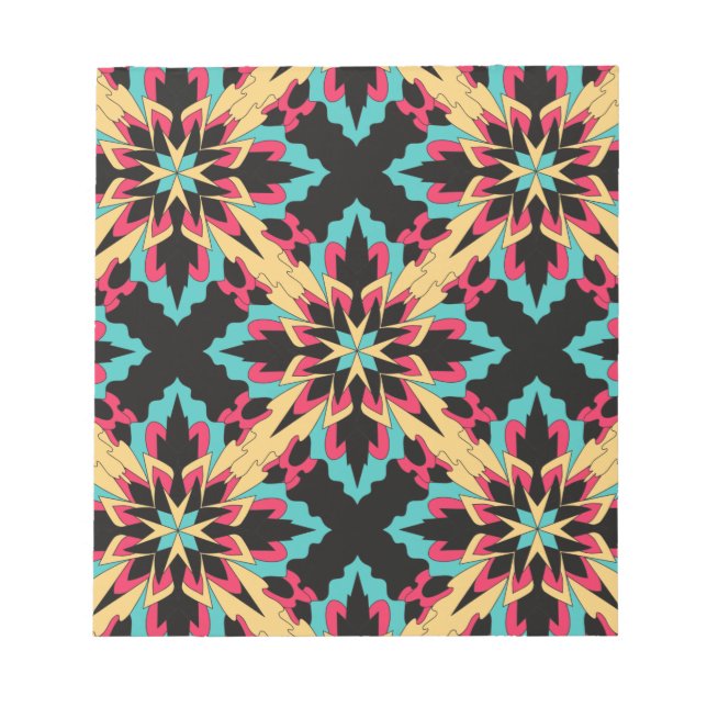 Bloco De Notas  Floral E Glamour Sem Costura Moda Fofa       (Frente)