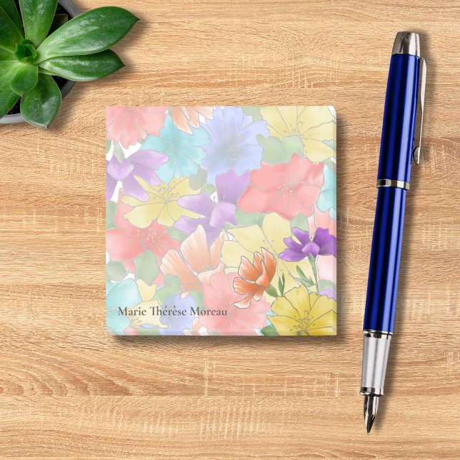Bloco De Notas Floral Elegante (Criador carregado)