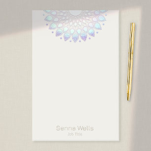 Bloco De Notas Floral Lotus Mandala