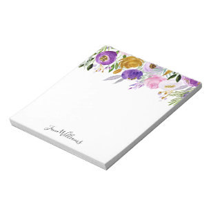 Bloco De Notas Floral lunático conhecido feito sob encomenda