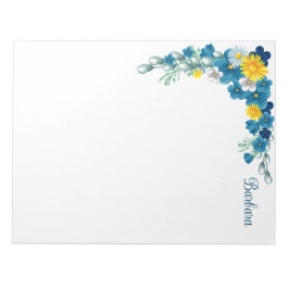 Bloco de Notas Floral Personalizado