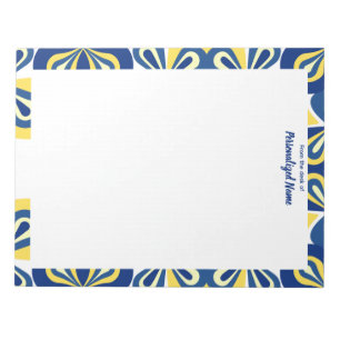 Bloco De Notas Floral Retroativo Sem Linhas