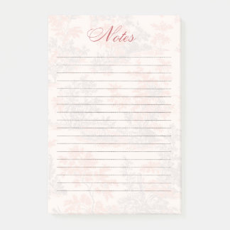 Bloco de Notas Floral Toile Vintage