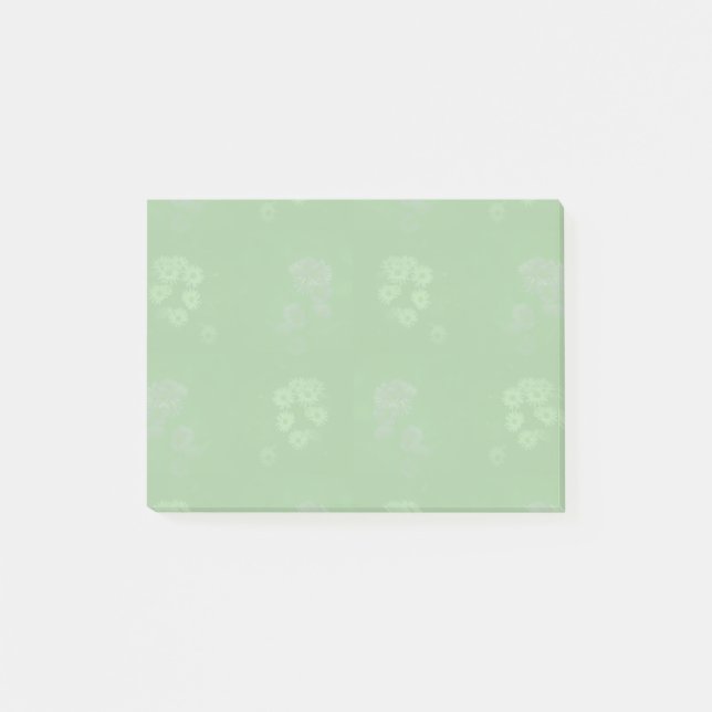 Bloco De Notas Floral verde (Frente)