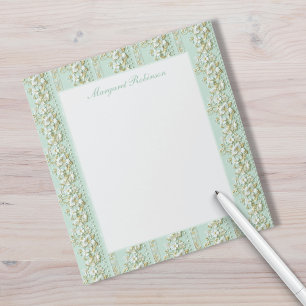 Bloco de Notas Floral Vintage