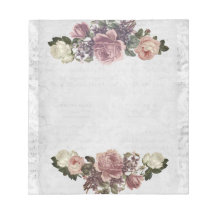 Floral Vintage Victorian Black and White