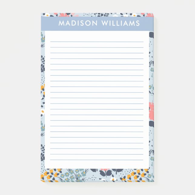 Bloco De Notas Flores (Frente)