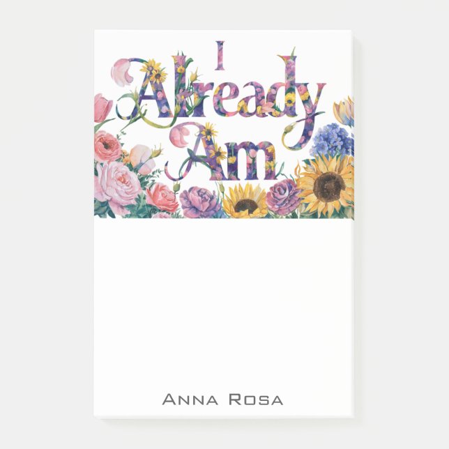 Bloco De Notas *~* Flores 11 JÁ AM AP85 Manifesto (Frente)