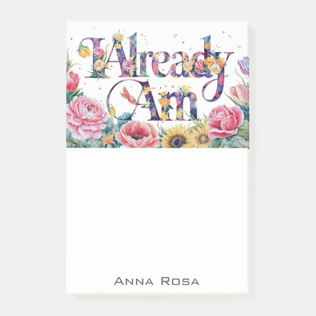 Bloco De Notas *~* Flores 7 JÁ Manifesto AM AP85 (Frente)