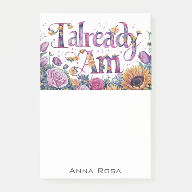 Bloco De Notas *~* Flores 9 JÁ AM AP85 Manifesto (Frente)