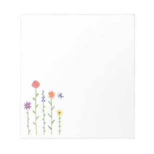 Bloco De Notas Flores Altas