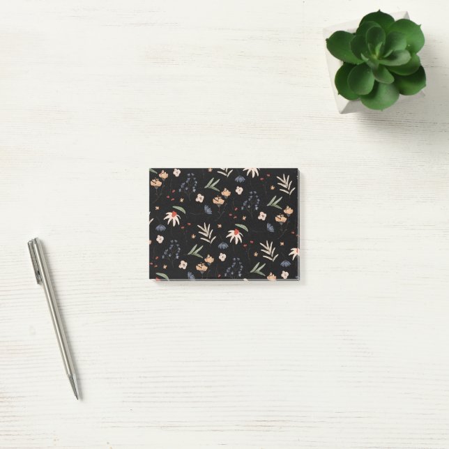 Bloco De Notas Flores aquáticas simples 1 (Escritótio)