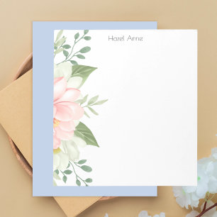 Bloco De Notas Flores Botânicas Florais Elegantes e Coloridas