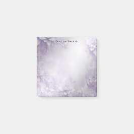 Bloco De Notas Flores brancas roxas Postam as notas