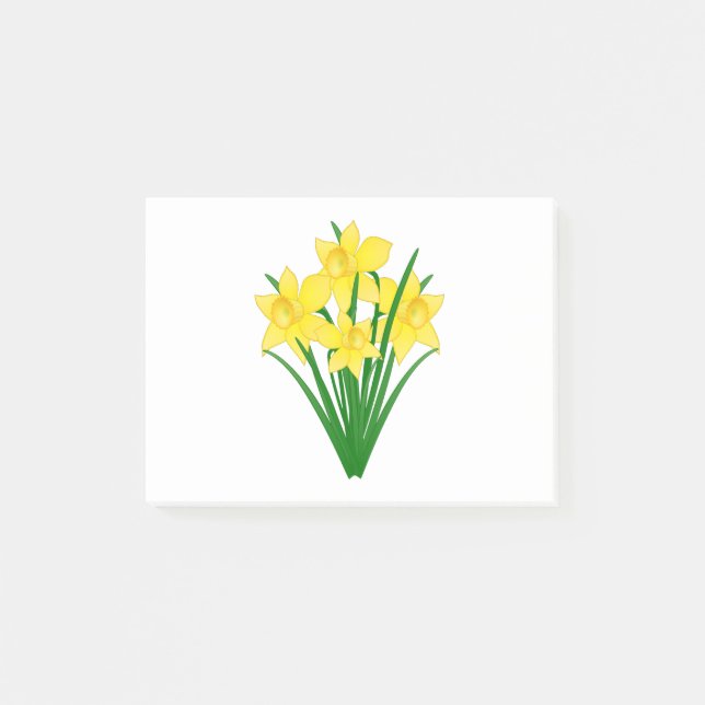 Bloco De Notas Flores Daffodil (Frente)