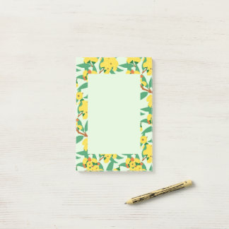 Bloco De Notas Flores de Eucalipto Amarelo