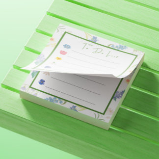 Bloco De Notas Flores de Mola para Fazer Lista