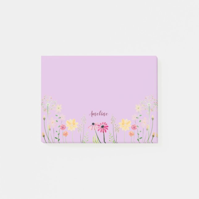 Bloco De Notas Flores de Prados (Frente)