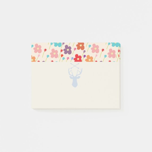 Bloco De Notas Flores de verão (Frente)