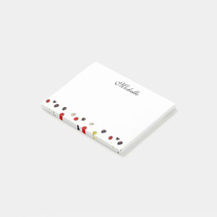 Bloco De Notas Flores decorativas personalizadas de primavera bra