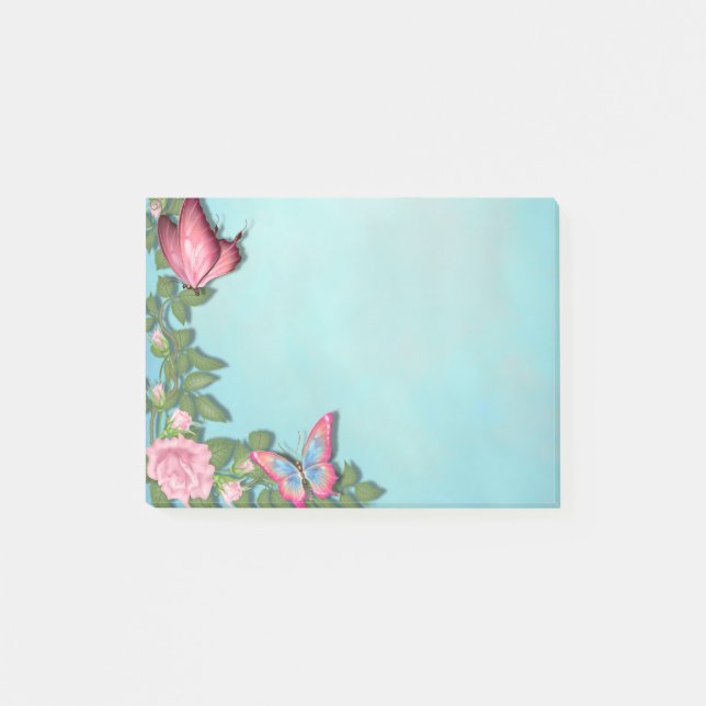 Bloco De Notas Flores e Borboletas (Frente)