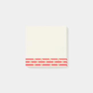 Bloco De Notas Flores em Notas Post-It® Listras