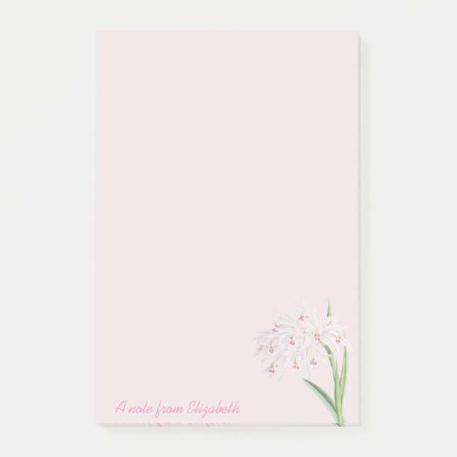Bloco De Notas Flores Femininas da Moda - Personalizado (Frente)