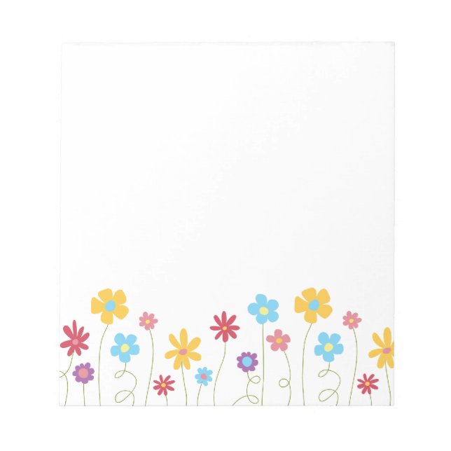 Bloco De Notas Flores Funky Spring (Frente)