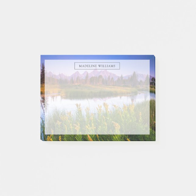 Bloco De Notas Flores | Grand Teton National Park, Wyoming (Frente)