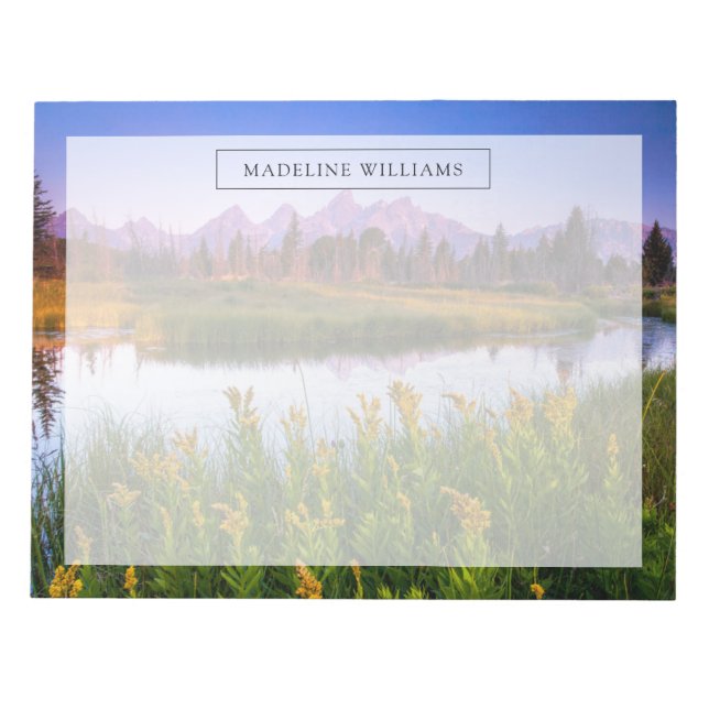 Bloco De Notas Flores | Grand Teton National Park, Wyoming (Frente)