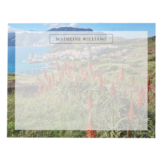 Bloco De Notas Flores | Ilha da Madeira Portugal (Frente)