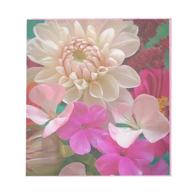 Bloco De Notas Flores Incríveis (Frente)