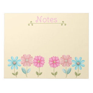 Bloco De Notas Flores Lindas e Pequenas