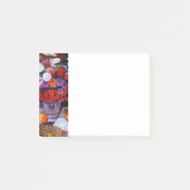 Bloco De Notas Flores Monet e Frutas (Frente)