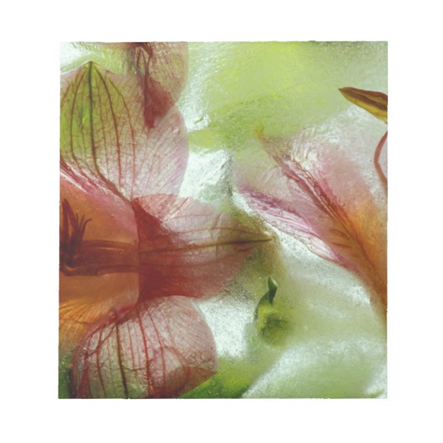 Bloco De Notas Flores no gelo (Frente)