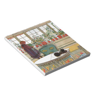 Bloco De Notas Flores no Windowsill por Carl Larsson