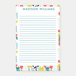 Bloco De Notas Flores notas adesivas