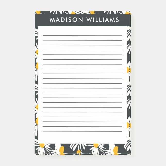 Bloco De Notas Flores - Notas de posto (Frente)