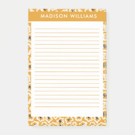 Bloco De Notas Flores - Notas de posto