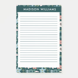 Bloco De Notas Flores - Notas de posto