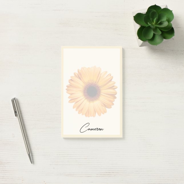 Bloco De Notas Flores | Orange Gerbera (Escritótio)