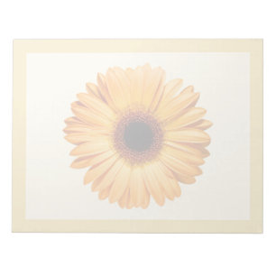 Bloco De Notas Flores Orange Gerbera