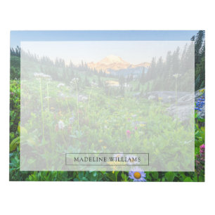 Bloco De Notas Flores Parque Nacional Monte Rainier