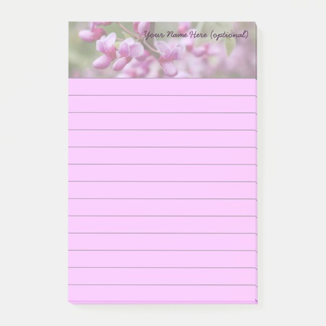 Bloco De Notas Flores Redbud (Frente)