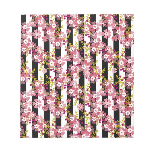 Bloco De Notas Flores rosa (Frente)