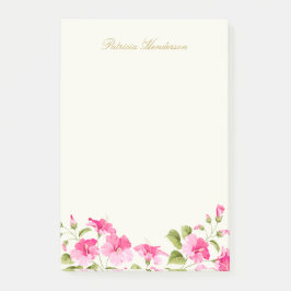 Bloco De Notas Flores rosa Hibiscus